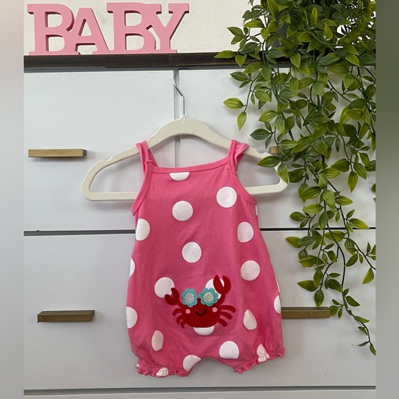 Crab & polka dot jumpsuit 🦀 - Picture 2 of 2